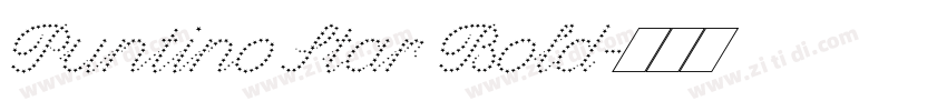 Puntino Star Bold字体转换
